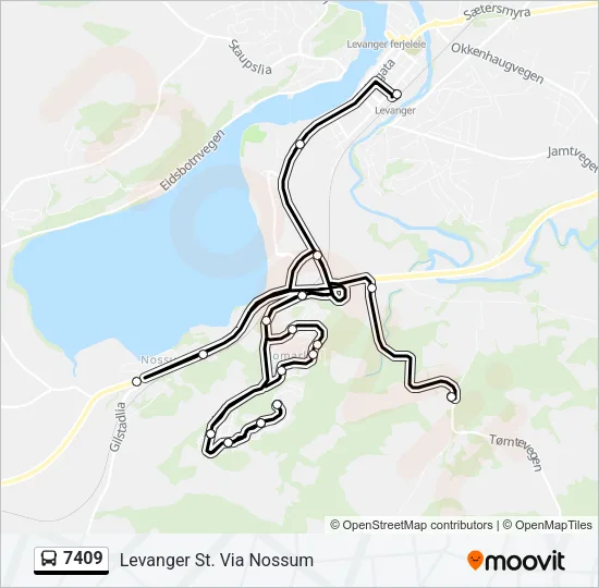 7409 Bus Line Map