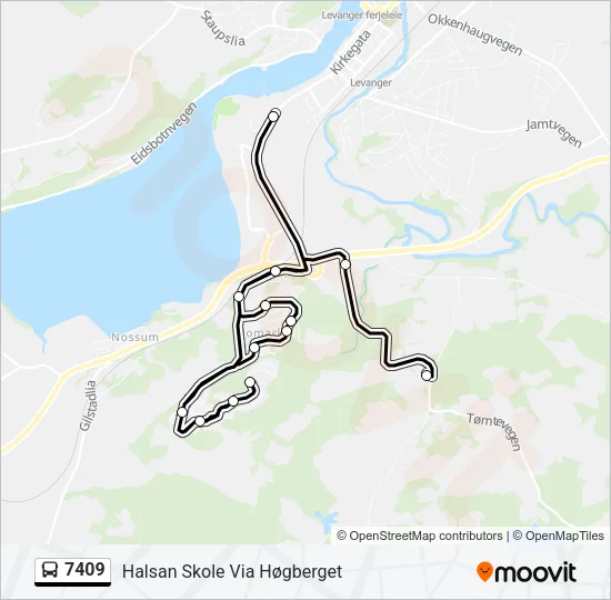 7409 Bus Line Map