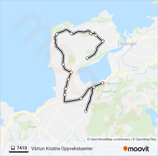 7410 bus Line Map