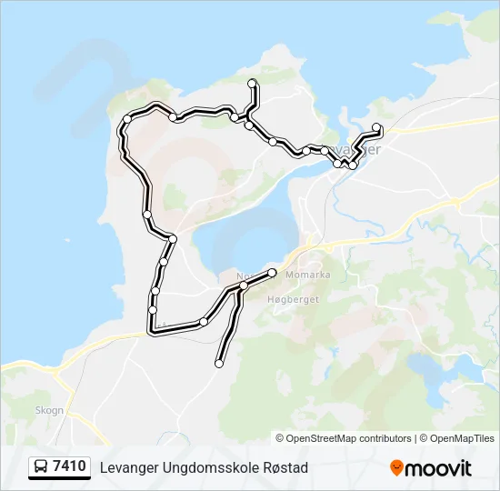 7410 Bus Line Map