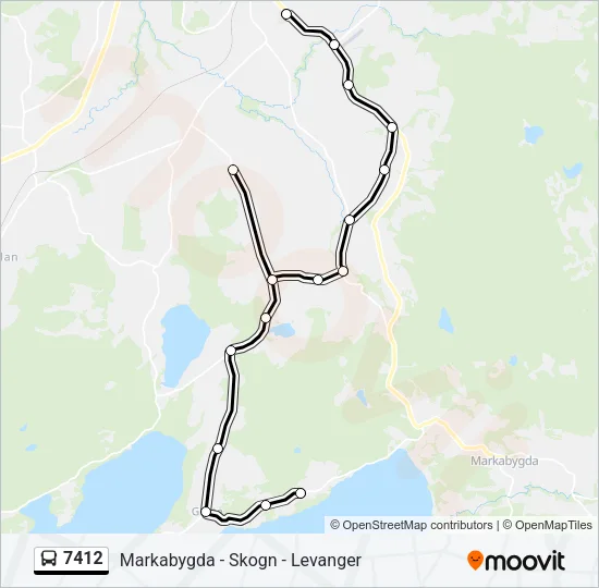 7412 Bus Line Map