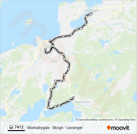 7412 Bus Line Map