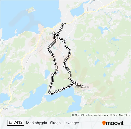 7412 Bus Line Map