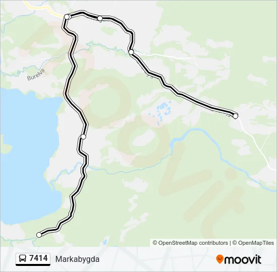 7414 Bus Line Map
