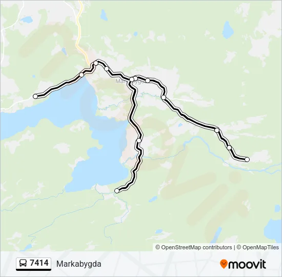7414 Bus Line Map