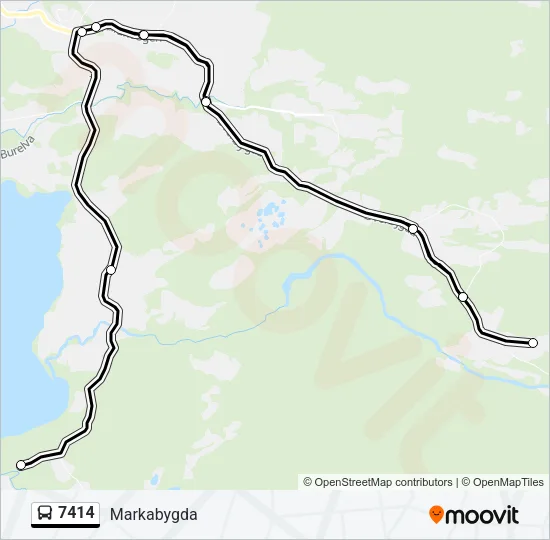 7414 Bus Line Map