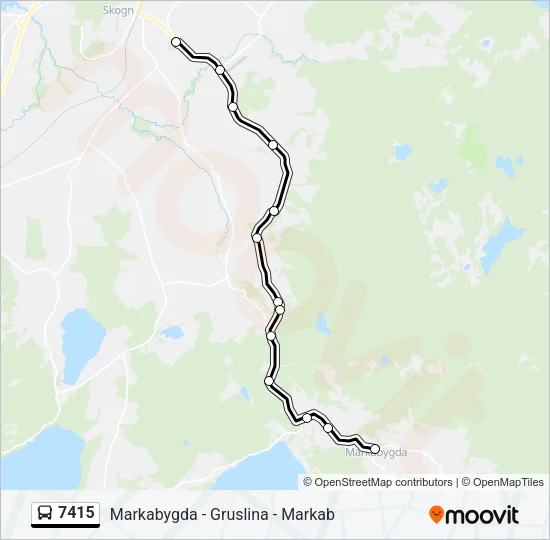 7415 Bus Line Map