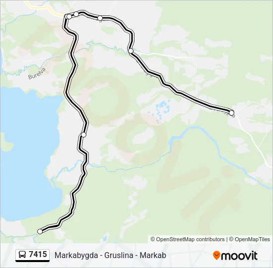 7415 Bus Line Map