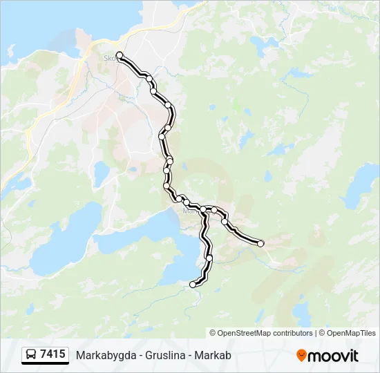 7415 Bus Line Map