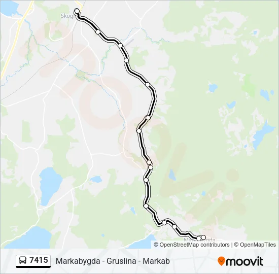 7415 Bus Line Map