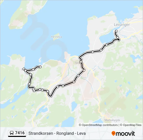 7416 Bus Line Map