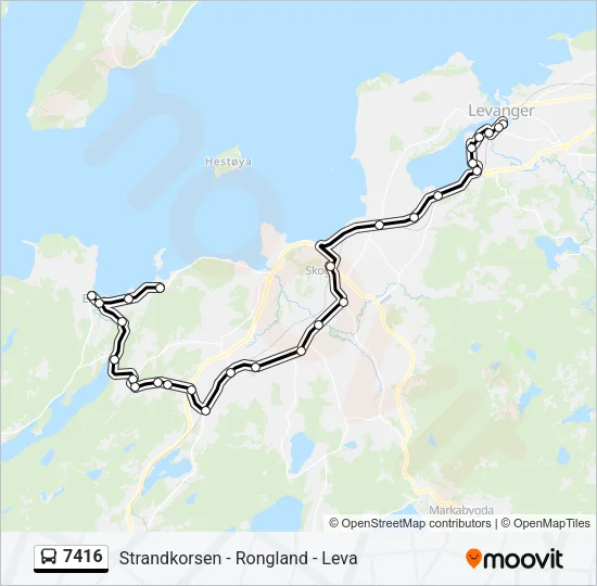 7416 Bus Line Map