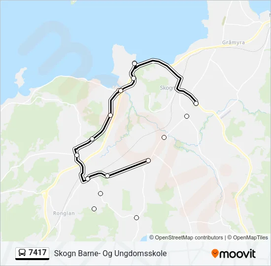 7417 Bus Line Map