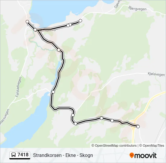 7418 Bus Line Map
