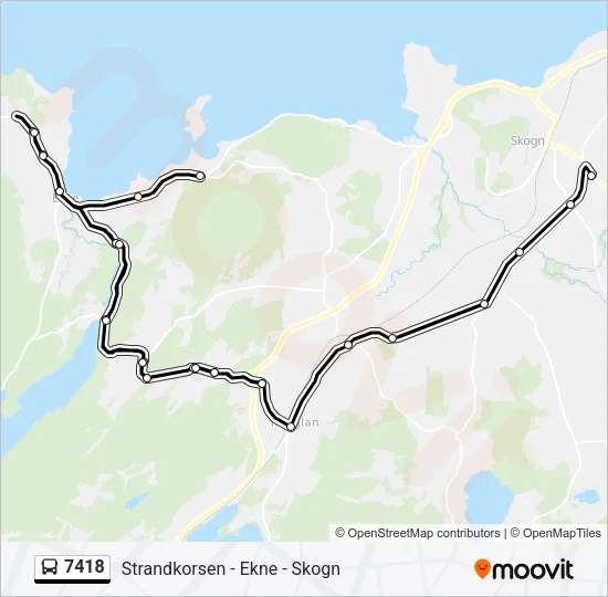 7418 Bus Line Map