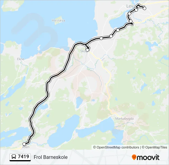 7419 Bus Line Map