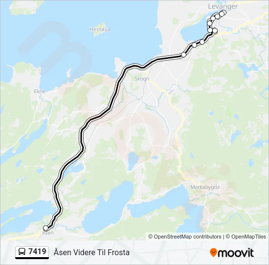 7419 Bus Line Map