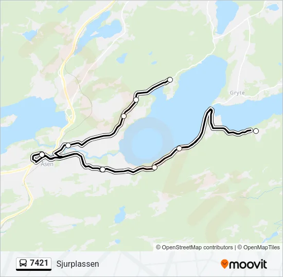 7421 Bus Line Map