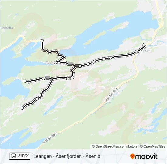 7422 Bus Line Map