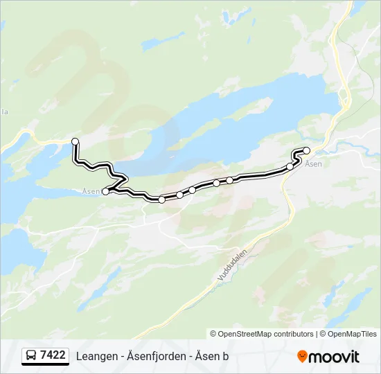7422 Bus Line Map