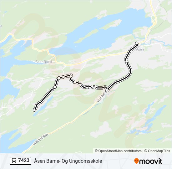 7423 bus Line Map