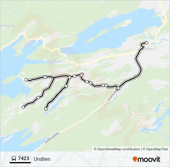 7423 Bus Line Map