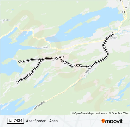 7424 Bus Line Map