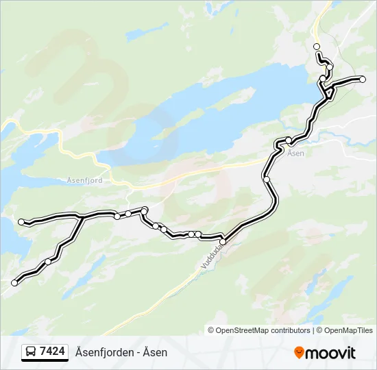 7424 Bus Line Map