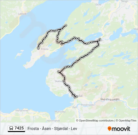 7425 Bus Line Map