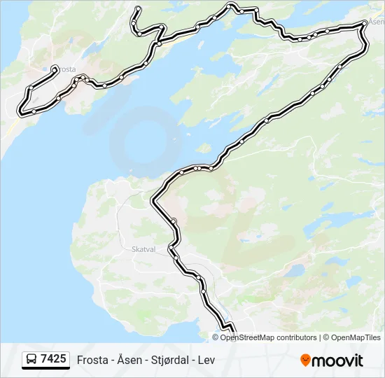 7425 Bus Line Map