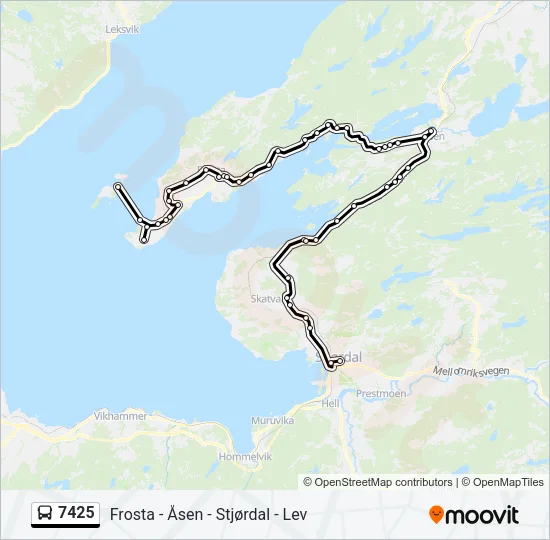 7425 Bus Line Map