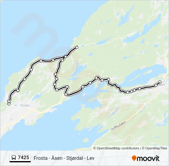7425 Bus Line Map