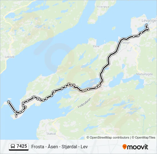 7425 Bus Line Map