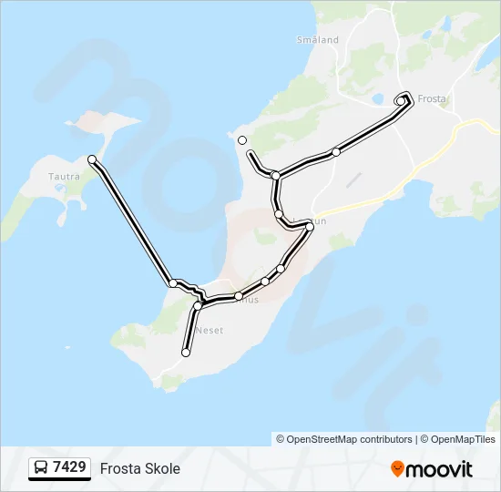 7429 Bus Line Map