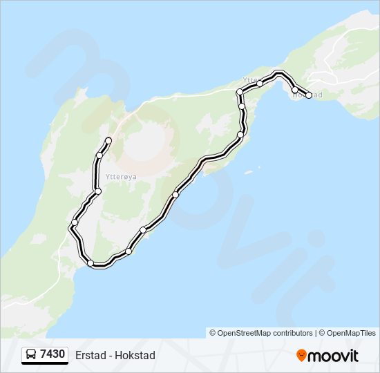 7430 bus Line Map