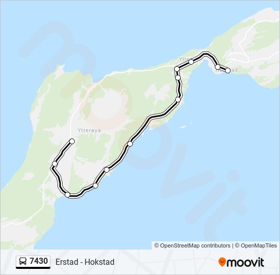 7430 bus Line Map