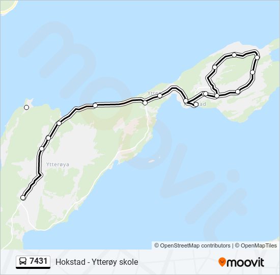 7431 bus Line Map