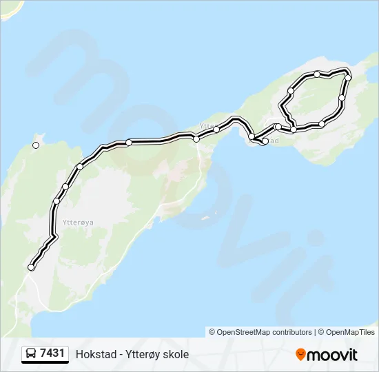 7431 Bus Line Map