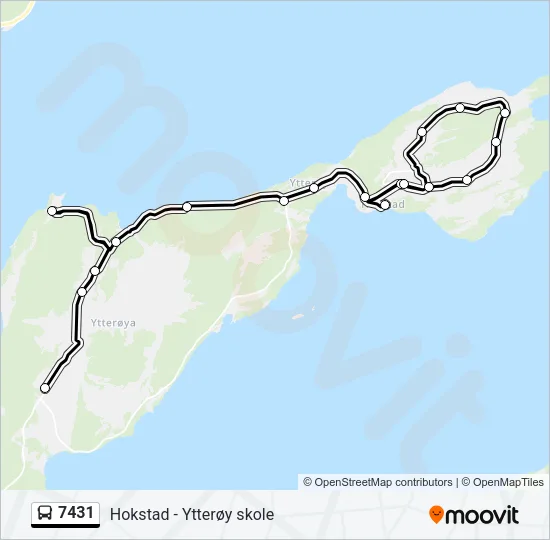 7431 Bus Line Map