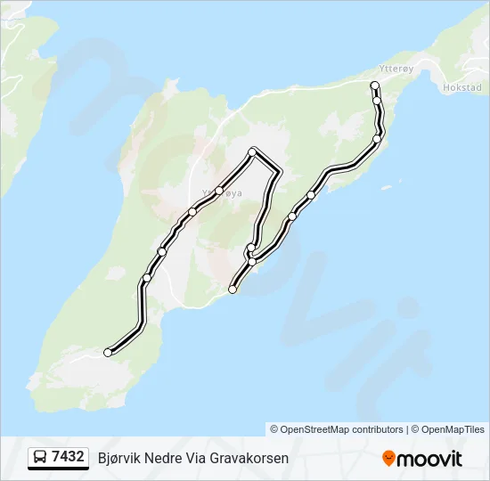 7432 Bus Line Map