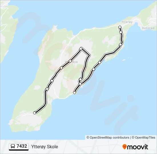 7432 Bus Line Map