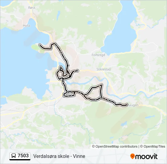7503 Bus Line Map