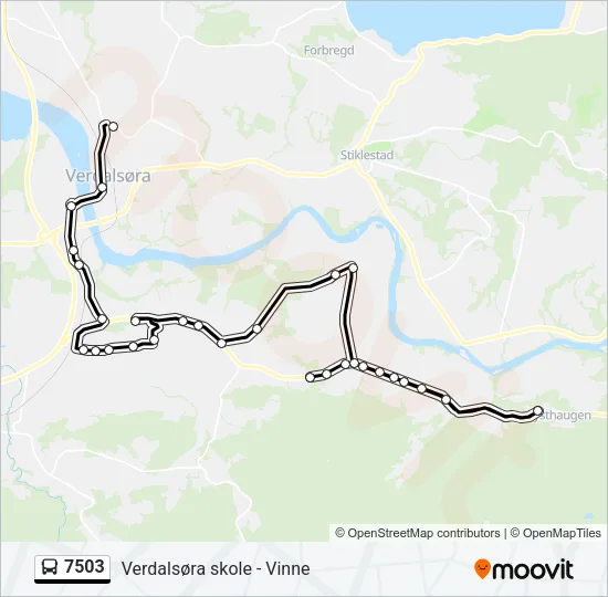 7503 Bus Line Map
