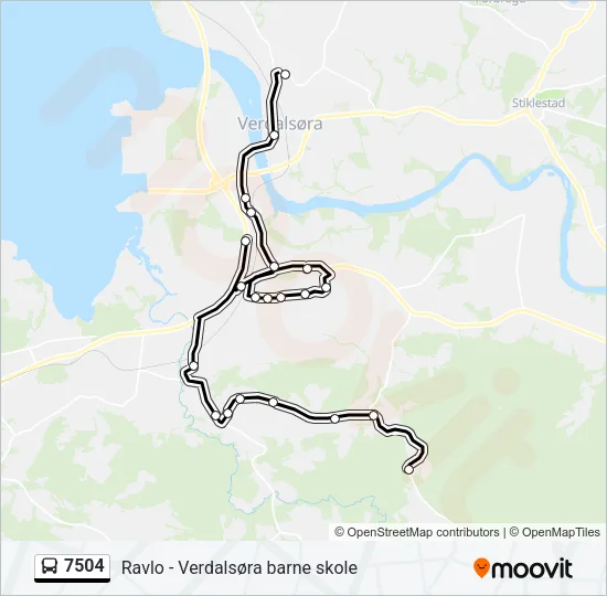7504 Bus Line Map