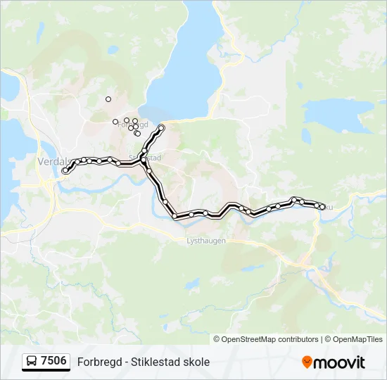 7506 Bus Line Map