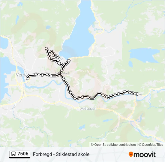 7506 Bus Line Map