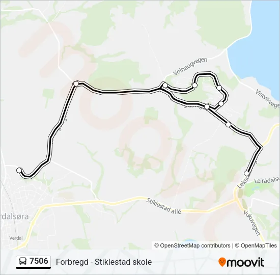 7506 Bus Line Map