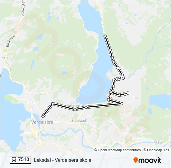 7510 bus Line Map