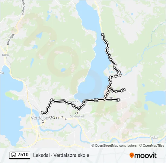 7510 Bus Line Map
