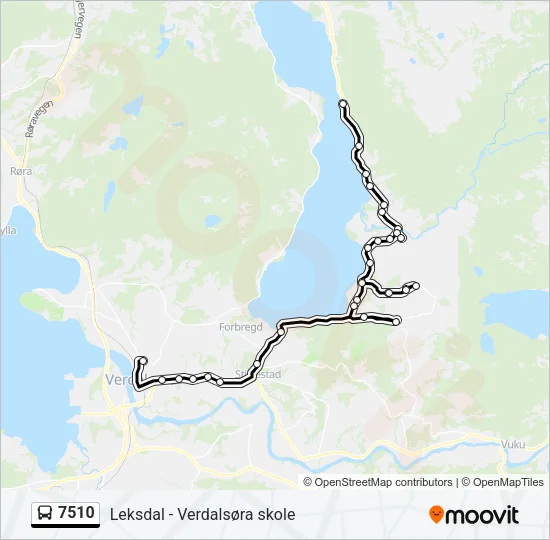 7510 Bus Line Map